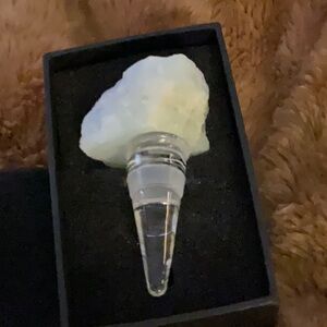 NEW IN BOX RABLABS New York aquamarine crystal wine stopper